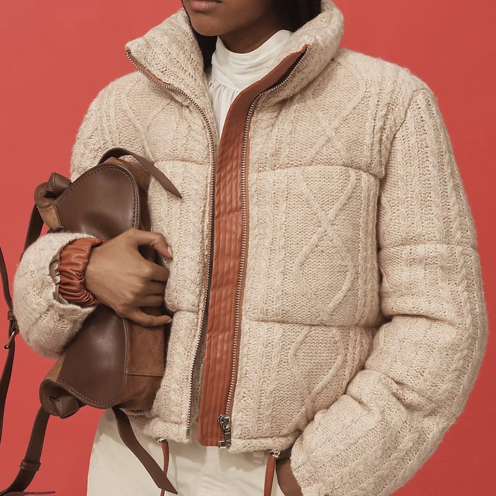 BLANKNYC Short List Sweater Puffer Jacket